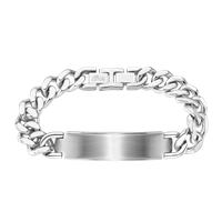 Armband Lotus Herr Men in black in Stahl LS1989-2/1 - LS1989-2/1